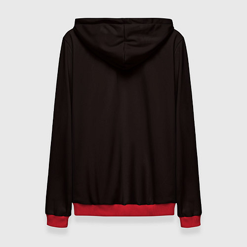 Женская толстовка Огненная лошадь мчит галопом / 3D-Красный – фото 2