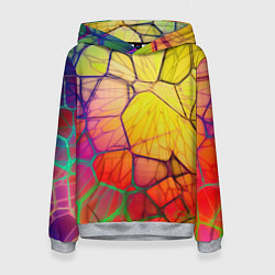 Женская толстовка Абстрактные цветные фигуры