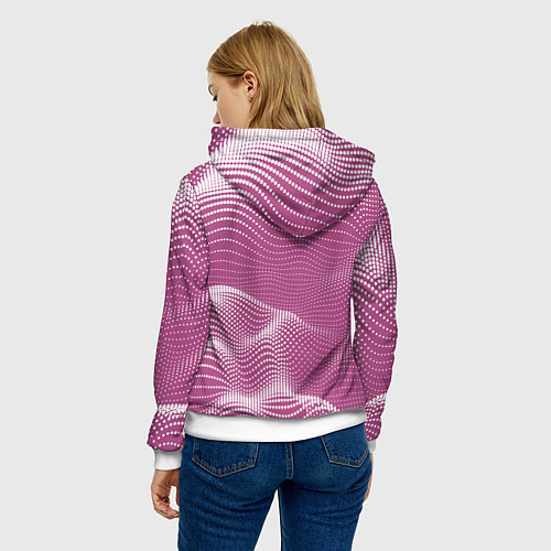 Женская толстовка Эмонг Ас в костюме зайчика / 3D-Белый – фото 4