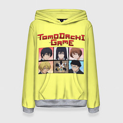 Толстовка-худи женская Tomodachi Game: аниме, цвет: 3D-меланж