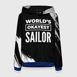 Женская толстовка Worlds okayest sailor - dark