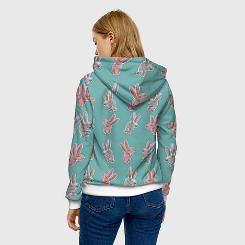 Женская толстовка Кролли / 3D-Белый – фото 4