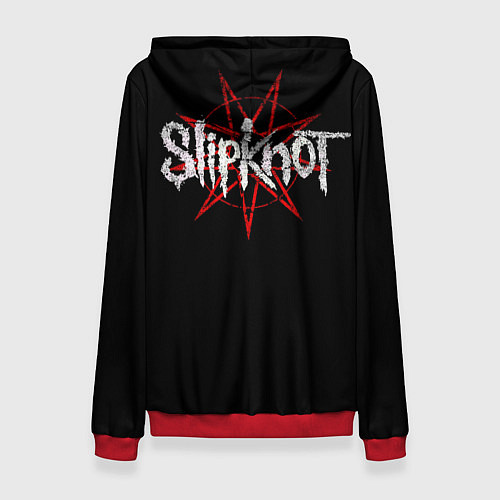 Женская толстовка Slipknot - third eye goat / 3D-Красный – фото 2