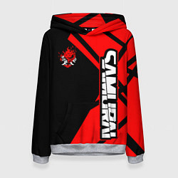 Женская толстовка Cyberpunk 2077 - Надпись Samurai