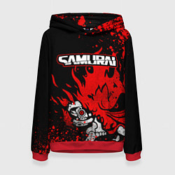 Женская толстовка Киберпанк-Самурай - 2077