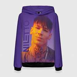 Женская толстовка Niletto на фиолетовом фоне