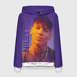 Женская толстовка Niletto на фиолетовом фоне