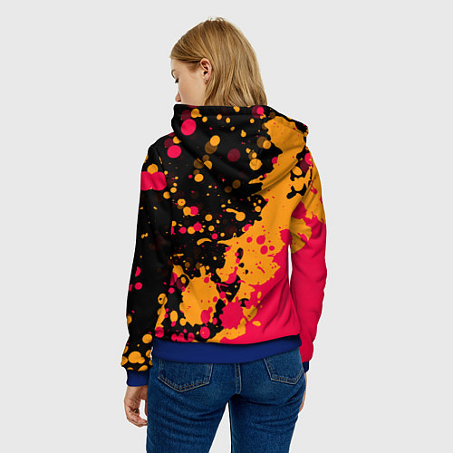 Женская толстовка Roma Краска / 3D-Синий – фото 4