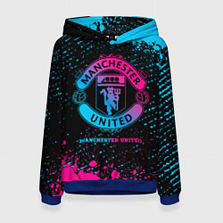 Женская толстовка Manchester United - neon gradient