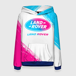 Женская толстовка Land Rover neon gradient style