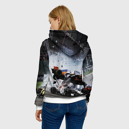 Женская толстовка Формула 1 - ни за что, блин! / 3D-Белый – фото 4