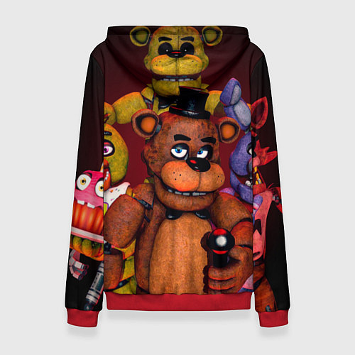 Женская толстовка Пять ночей Фредди / 3D-Красный – фото 2