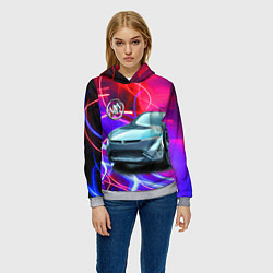 Толстовка-худи женская Buick Electra - Concept, цвет: 3D-меланж — фото 2