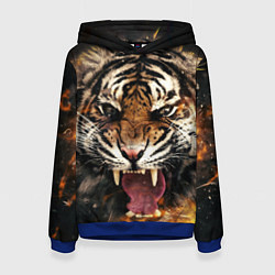 Женская толстовка Оскал тигра