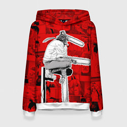 Женская толстовка Человек- бензопила : Кадры манги