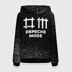 Женская толстовка Depeche Mode с потертостями на темном фоне