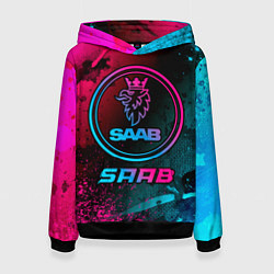 Женская толстовка Saab - neon gradient