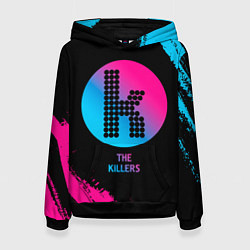 Толстовка-худи женская The Killers - neon gradient, цвет: 3D-черный