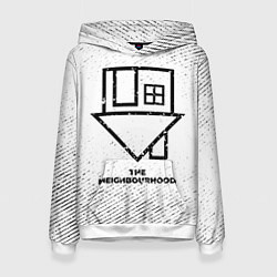 Женская толстовка The Neighbourhood с потертостями на светлом фоне