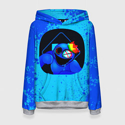 Женская толстовка Радужные друзья: Синий глитч