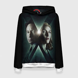 Толстовка-худи женская X - Files, цвет: 3D-белый