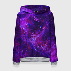 Женская толстовка Неоновый космос и звезды