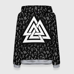 Женская толстовка Valknut runes pattern