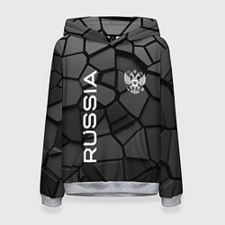 Женская толстовка Черная броня Россия