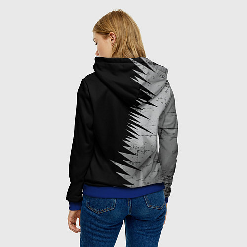 Женская толстовка Теневой зайка / 3D-Синий – фото 4