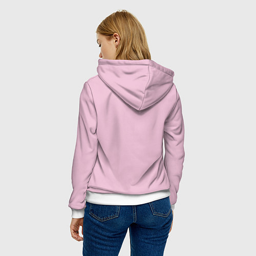 Женская толстовка Розовый радуга / 3D-Белый – фото 4