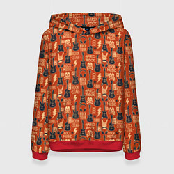 Женская толстовка Гитара рок музыка