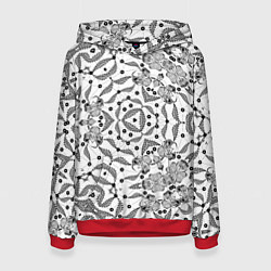 Женская толстовка Орнамент цветочный кружевной