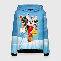 Женская толстовка Зайчик с советских открыток