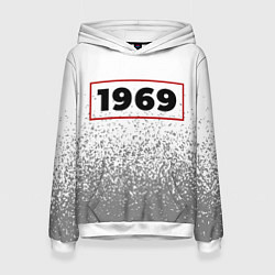Женская толстовка 1969 - в красной рамке на светлом