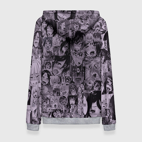 Женская толстовка Правило 34 ахегао / 3D-Меланж – фото 2