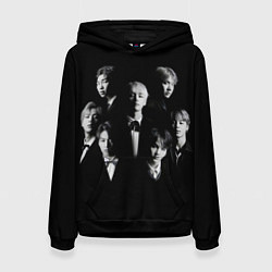 Толстовка-худи женская BTS BLACK, цвет: 3D-черный