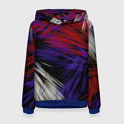 Женская толстовка Белые и красные лучи