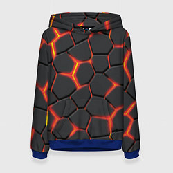 Женская толстовка Неоновый разлом - жёлтый