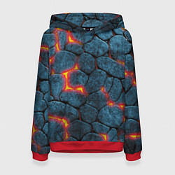 Женская толстовка Камни в лаве