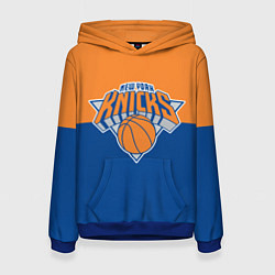 Толстовка-худи женская Нью-Йорк Никс НБА, цвет: 3D-синий