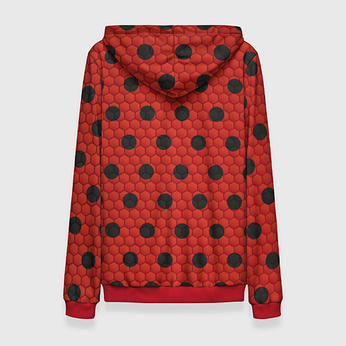 Женская толстовка Камуфляж божья коровка / 3D-Красный – фото 2