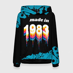 Женская толстовка Made in 1983: liquid art