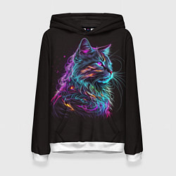 Женская толстовка Неоновая кошечка