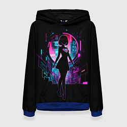 Женская толстовка Silhouette of a cute anime girl