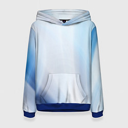 Женская толстовка Светлые синие и голубые волны