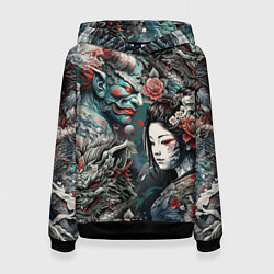Женская толстовка Мифические существа Японии