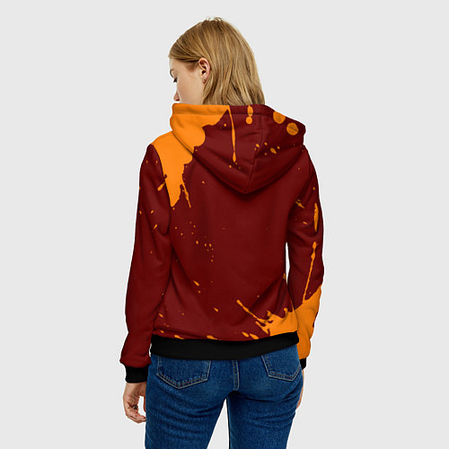 Женская толстовка Юлия осенняя лисичка / 3D-Черный – фото 4