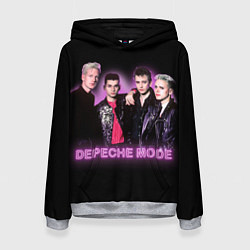 Толстовка-худи женская 80s Depeche Mode neon, цвет: 3D-меланж