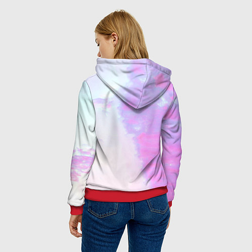 Женская толстовка Мицури Канродзи из аниме Клинок рассекающий демоно / 3D-Красный – фото 4