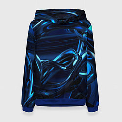 Женская толстовка Фрактальный узор волны